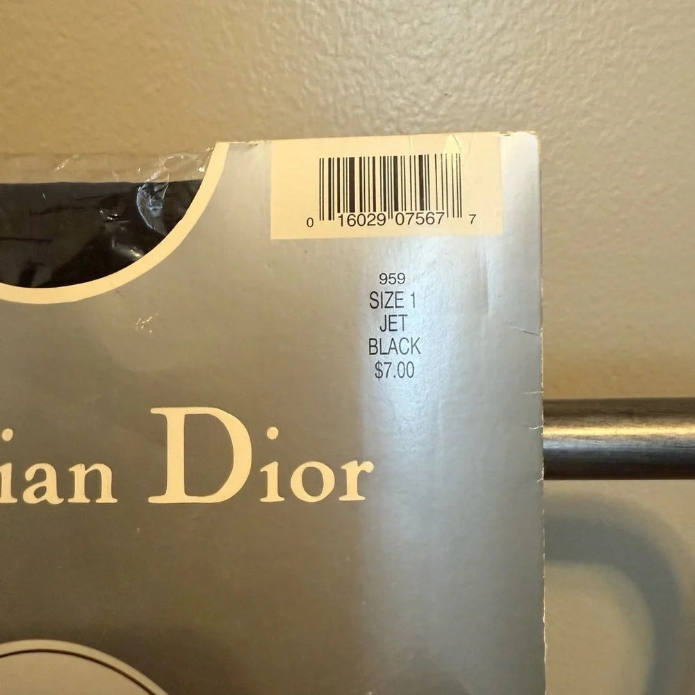 Dior Black Seamed Pantyhose